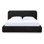 Lit plateforme tapissier Elora Chenille clair de lune