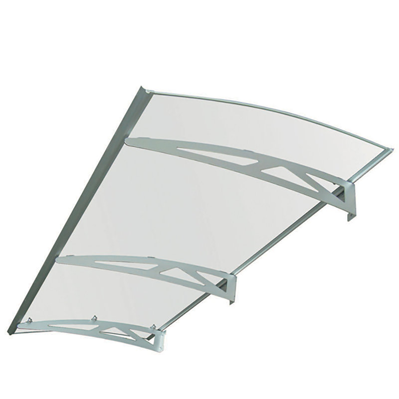Auvent convexe pour porte et fenêtre, Transparent, H 10 po x l 78 po x P 39 po