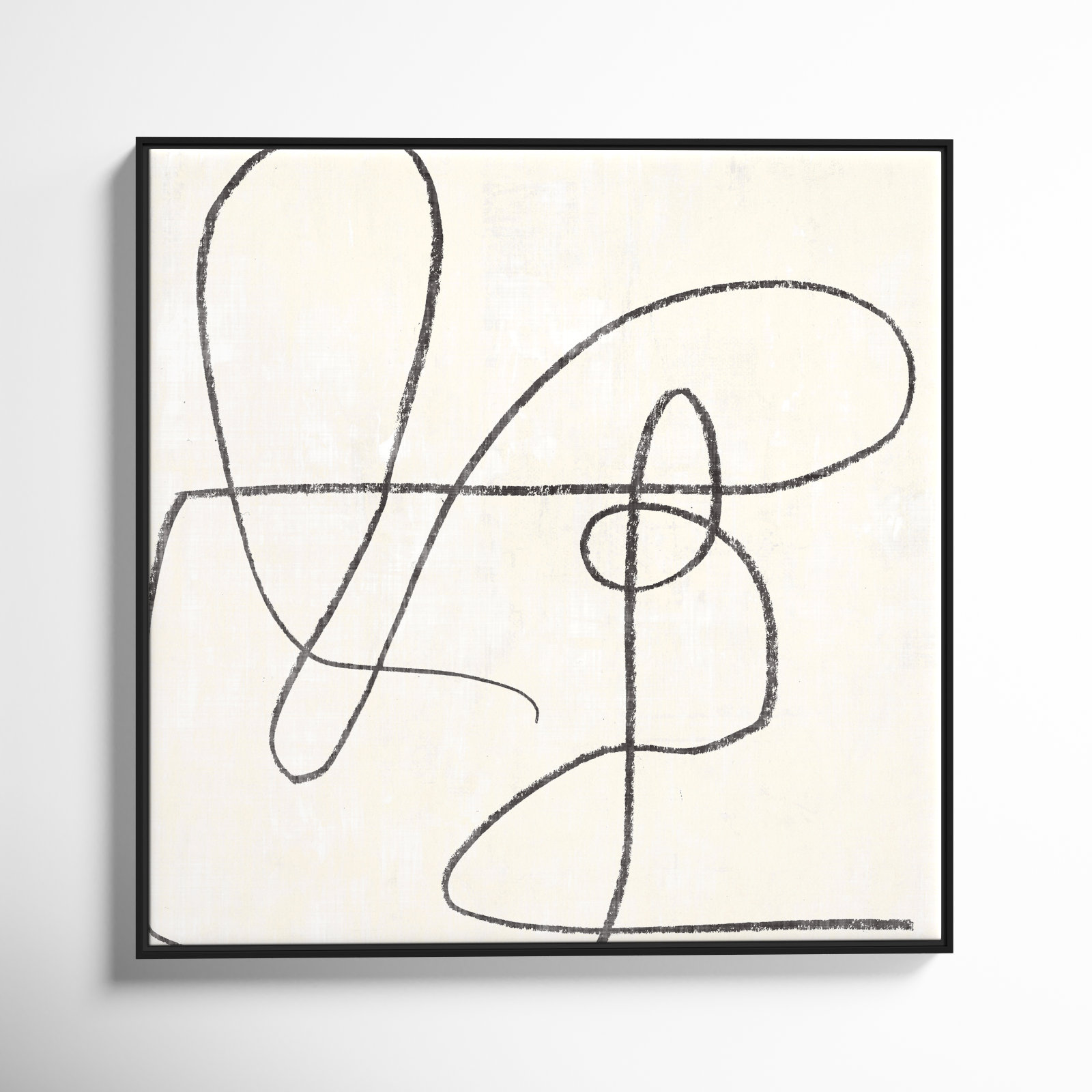 Juxtaposing, 46.5" H x 46.5" W, Black