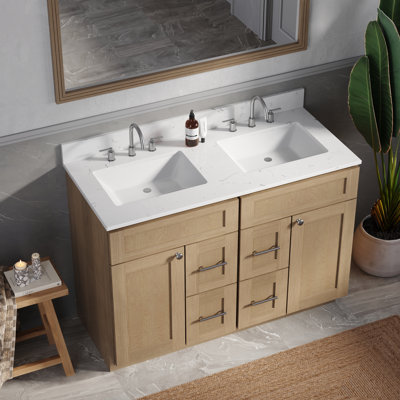 Tiroir de meuble-lavabo double 48 po Disar