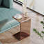 Modern Acrylic Side Table - Transparent Minimalist End Table for Living Room & Bedroom, Contemporary Accent Table with Crystal-Clear Design-1597093029