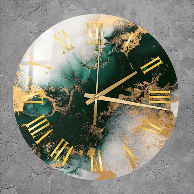 Horloge murale en verre trempé Vipan