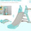 «Blue Slide With Joy» - pliable et divertissant 18 mois 4 ans 2 en 1 'Magnifique