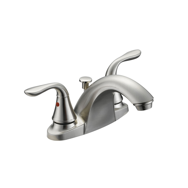 2-handle Bathroom Faucet, Brushed Nickel