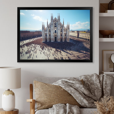Italie, cathédrale de Milan, Italie, art mural sur toile