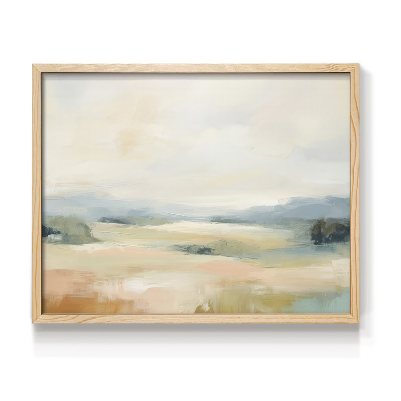 «Song of Abstract Nature II», reproduction encadrée, H 11 po x l 14 po, Naturel