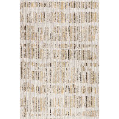 Maemi Abstract Machine Washable Area Rug