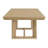 Brown Trestle Table With Leaf