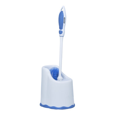 Symple Stuff Spina Plastic Toilet Brush And Holder