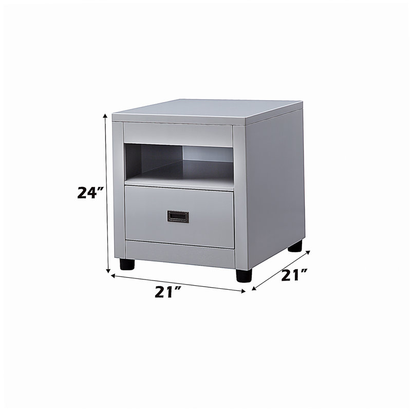 Table de bout Eleanor Dove Grey Finish