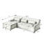 Canapé en chenille de 102 pouces, canapé luxueux en forme de L, simple et élégant, aucune installation requise-65719722-65719726
