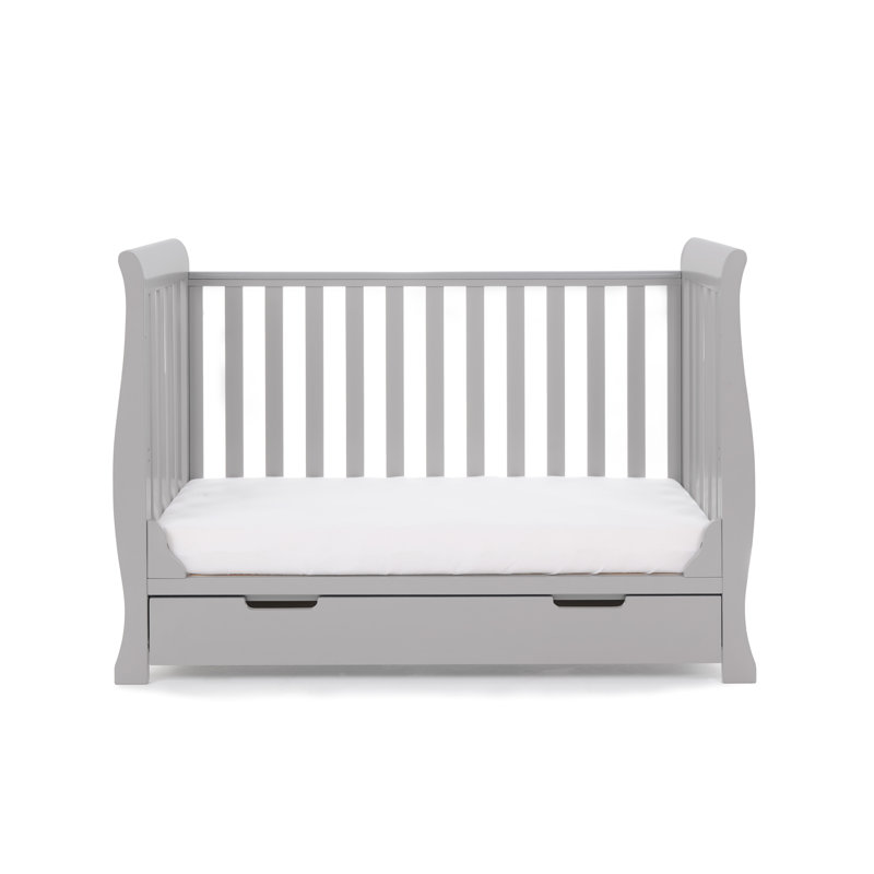 Stamford Mini Cot Bed, Warm Grey