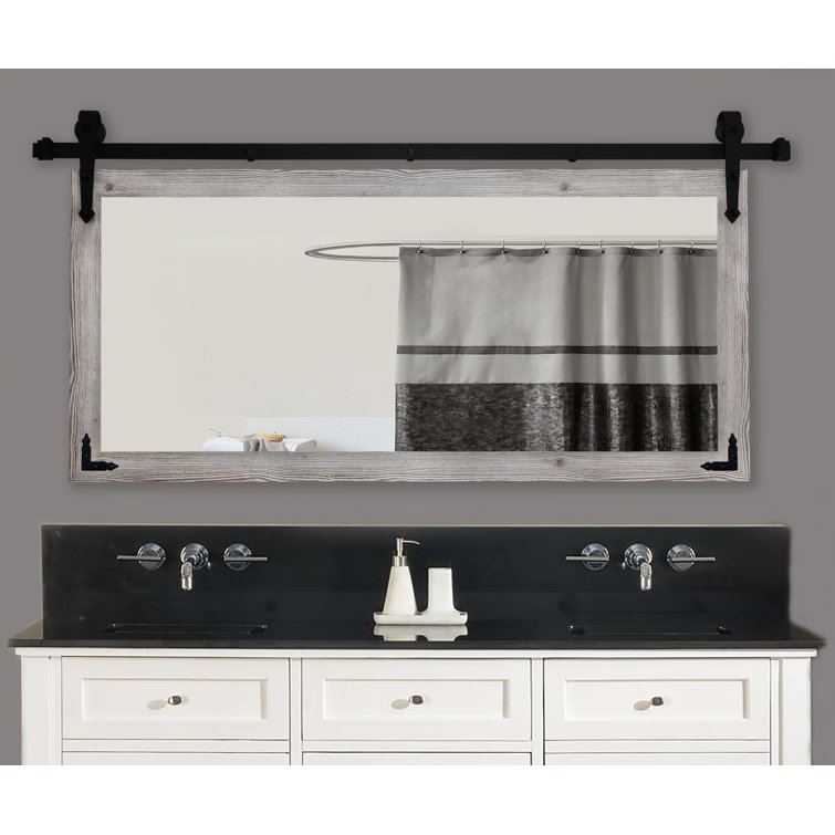 Neace Engineered Wood Rectangle Mirror