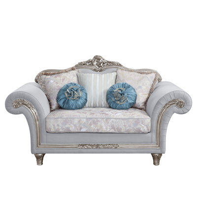 76" Linen Rolled Arm Loveseat,Sofa Couch with Pillows,sofas,couches