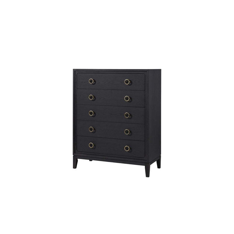 5 Drawer Chest In Peppercorn Finish