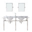 Embassy Stone Oval Console Bathroom Sink with Faucet and Overflow