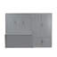 Grand lit gris qui maximise l'espace, le confort et le style contemporain pour une utilisation efficace de l'espace