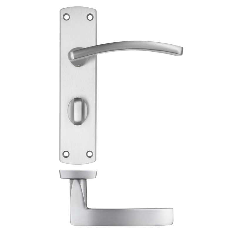 Single Dummy Door Handle, Satin Chrome