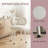 White Metal Decorative Stool Vanity Stool