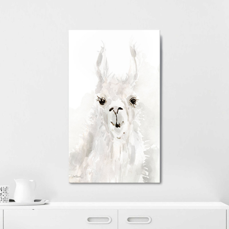 "Sweet Llama I" par Carol Robinson, reproduction sur toile, H 60 po x l 36 po x P 1,5 po