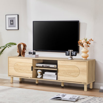 62" TV Stand with Sliding Door