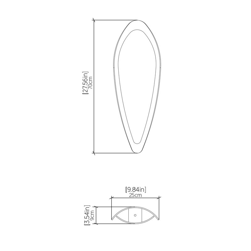 Luminaire suspendu feuille accord 1509, Blanc organique