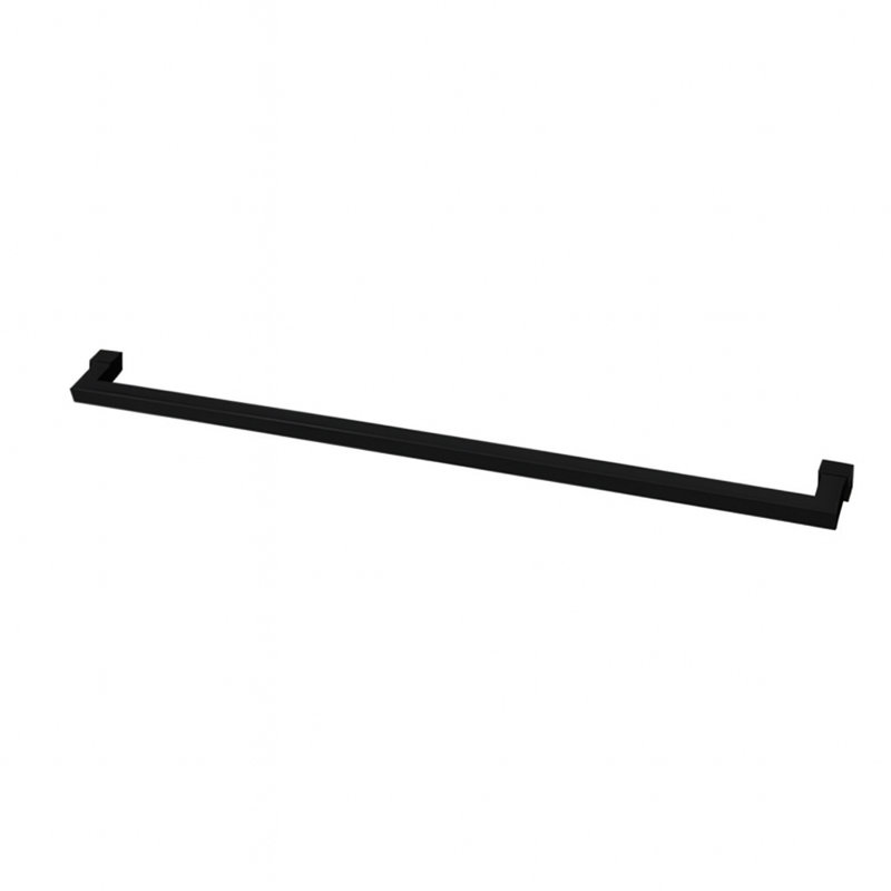 Quadro Towel Bar, Brushed Stainless Steel, 0.88" H x 24.5" L x 3.25" D
