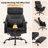 29.53 Inch High Back With Footrest Reclining Swivel Office Chair With Adjustable Arms-24541695