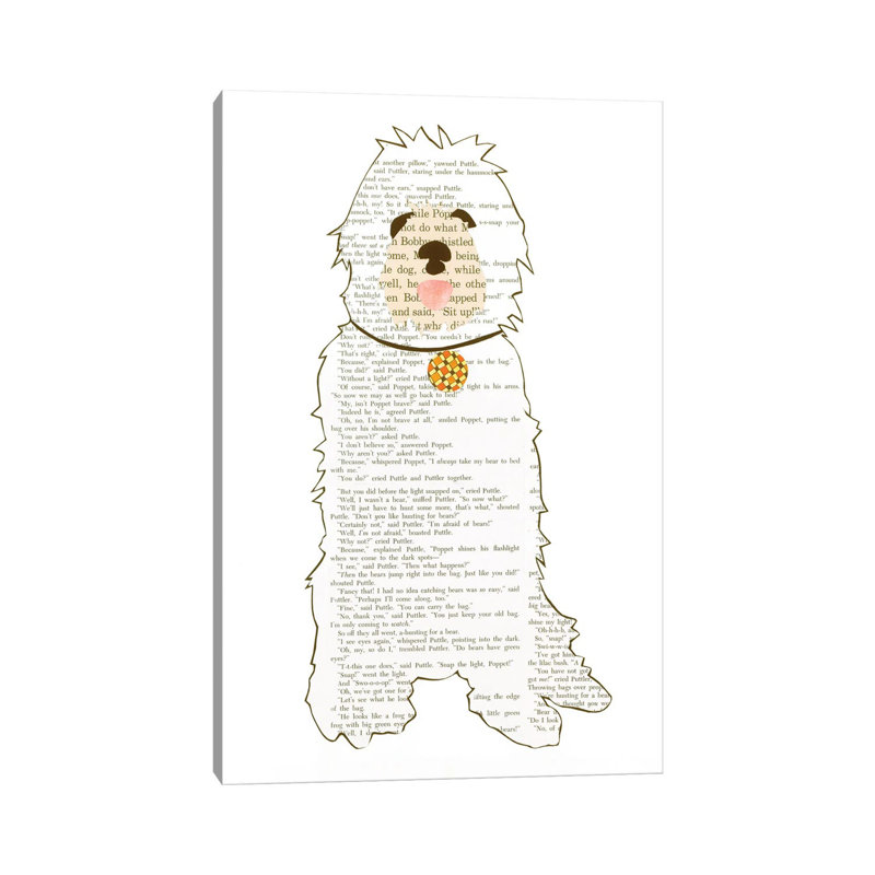 «Dog» par Paper Cutz - impression, H 26 po x l 18 po x 1,5 po