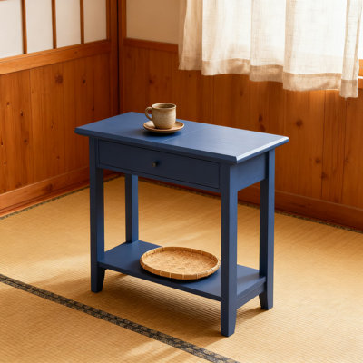 Table d'appoint rabattable avec tablette de rangement, table de bout étroite pour le salon et le bureau, table de chevet avec compartiment dissimulé