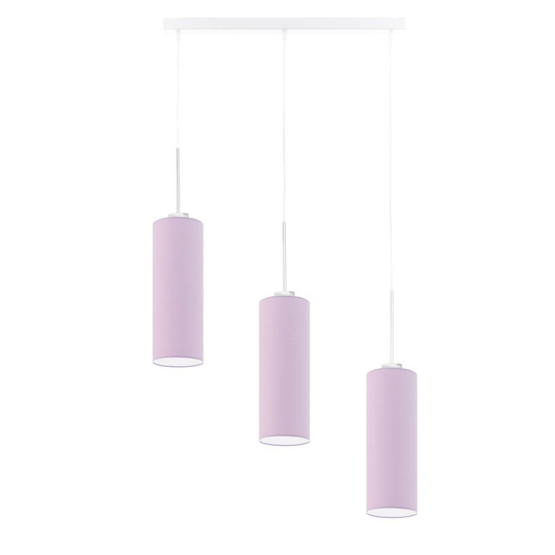 Borneo 3 - Light Kitchen Island Pendant, Light Violet, White