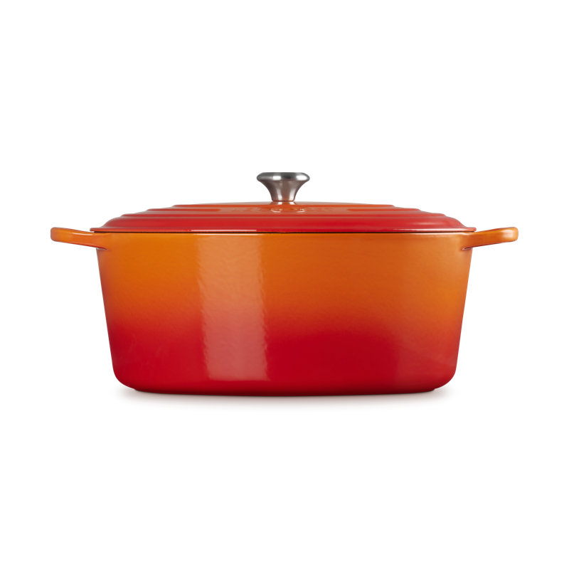 Le Creuset Enameled Cast Iron Signature Oval Dutch Oven, 15.5 Qt., Orange