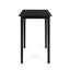 Table en bois pour espaces extérieurs - Gris foncé, élégant bar carré gris de style minimaliste avec
