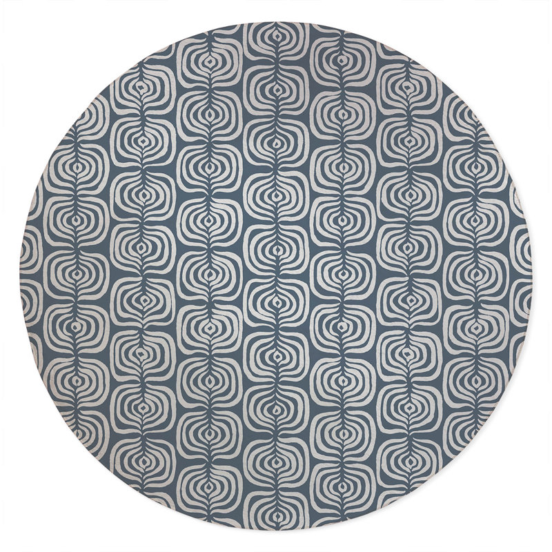The Way Non-Slip Outdoor Rug, Round 5'