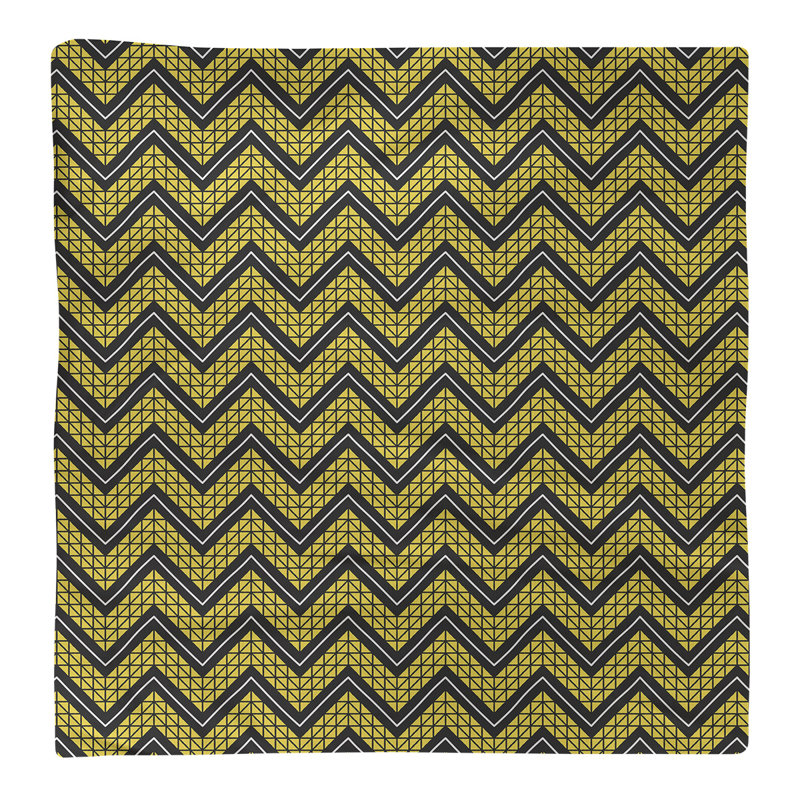 Stephenie Cotton Chevron Square Napkin, Yellow Accent, 22" x 22"