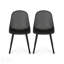 Ensemble de chaises de salle à manger d'extérieur résistantes aux intempéries avec conception en filet perforé pour un confort et une durabilité élégants