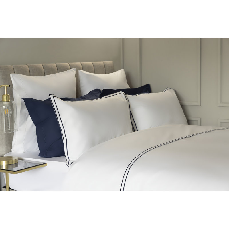 Cotton No Pattern Duvet Cover Set with Pillowcases Included, Double - 2 Standard Pillowcases