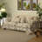 Vintage Floral Fabric Rustic  Sofa