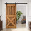 Porte de grange à panneaux et en bois avec quincaillerie d'installation-48657663-48421422-48657667