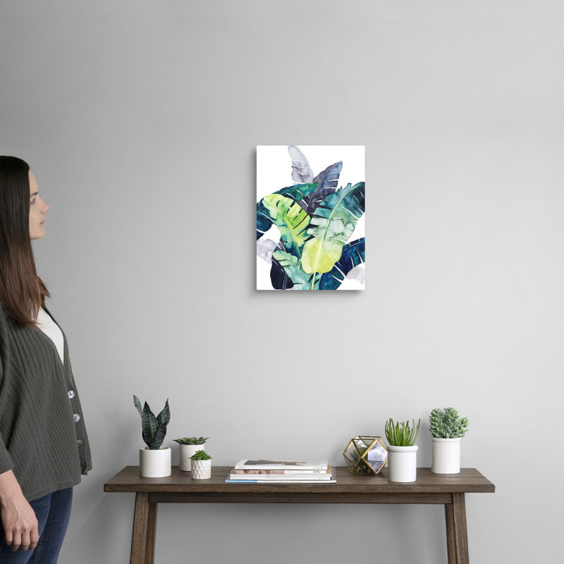 Art mural sur toile Twilight Palms II, Toile tendue, H 16 po x l 12 po
