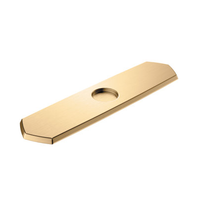 Plaque de base Hansgrohe pour robinets de cuisine à un trou, 10 po Plaque de base transitionnelle de 3 po pour robinet de baignoire en chrome, 04856000