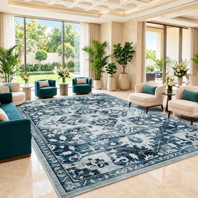 Camilla Vintage Look Shaggy Indoor / Outdoor Washable Area Rug
