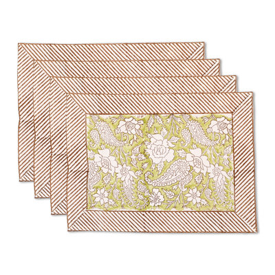 Ensemble de 4 napperons en coton Markum