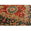Tapis zone en laine beige/noir 6 pi 1 po x 8 pi 10 po one-of-kind à la main-noué la 2010 ushak Gunbiorgh