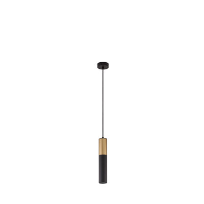 POGNO 1 - Light Black/Gold Cylinder Pendant