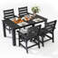 Ensemble de 2 chaises de salle à manger en PEHD 20,3 W pour l'extérieur-1751186596