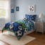 Ensemble d'édredon en microfibre vert / bleu / blanc 4 pièces-590245503