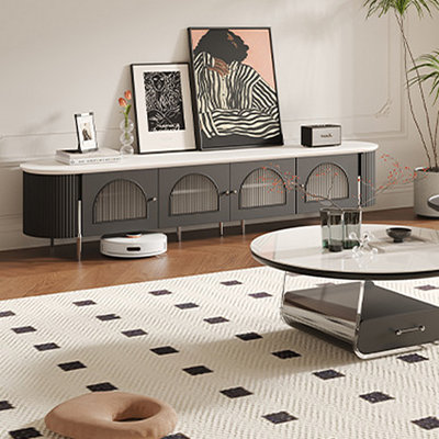 French light luxury retro TV stand cabinet