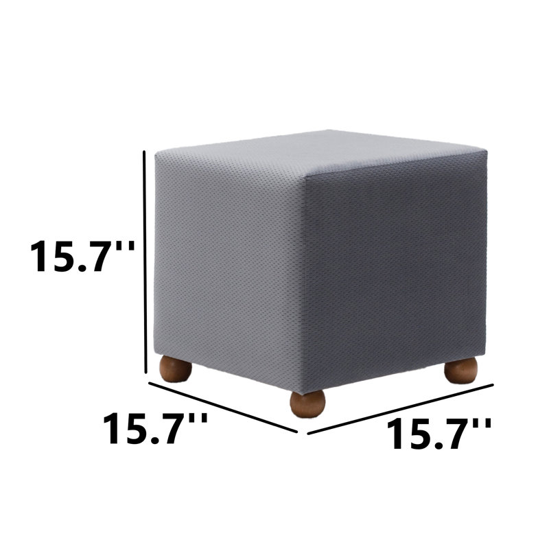 Repose-pieds Brout, Polyester / coton gris