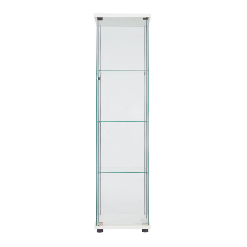 Vitrine en verre, vitrine avec 4 tablettes